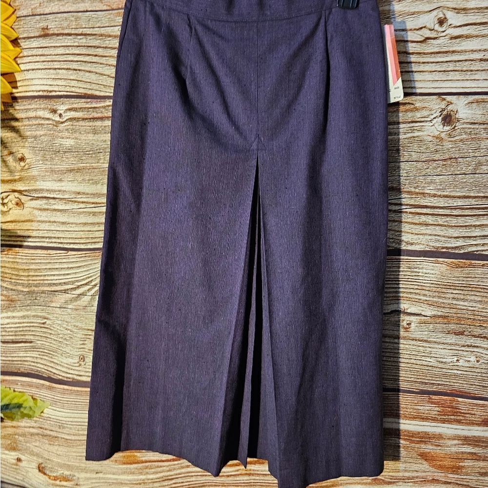 Vintage Inner Visions skirt women's 12  deep purple NWT